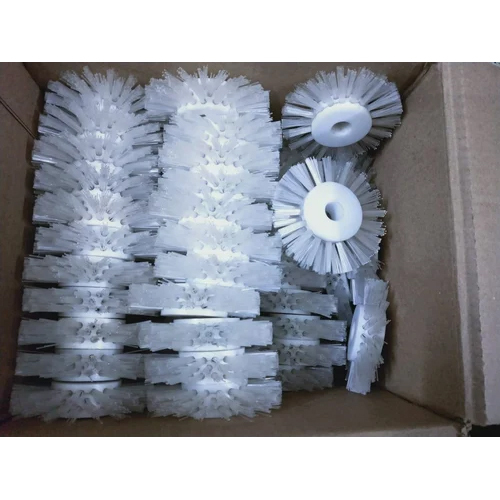 White Nylon Wire Round Brush