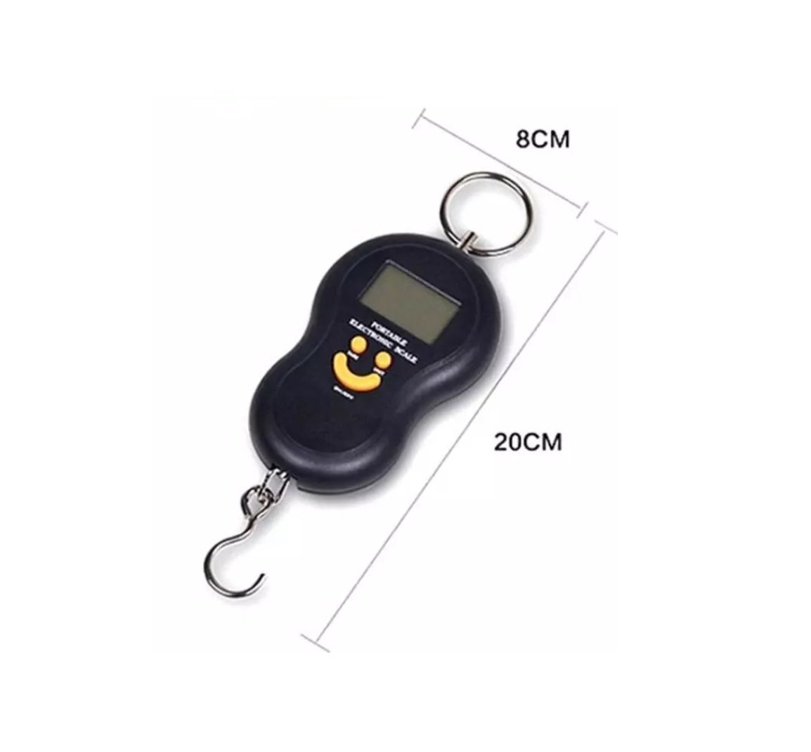 Hanging Scale 50 Kg 2 - Plastic, 11.5 X 7 X 2.5 Cm , Lcd Display, 2 X Aaa Battery Power Supply, 50 Kg Capacity, 5g Accuracy