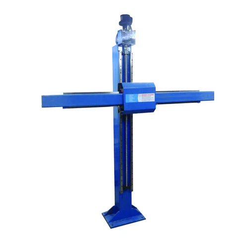 Blue Column And Boom Equipment