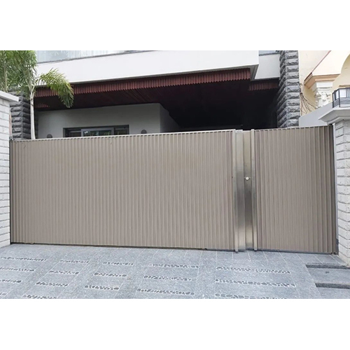 Sliding Main Gates - Aluminum Alloy, Galvanized Surface Treatment | Rodent Proof, Hand-made, Durable And Elegant Design