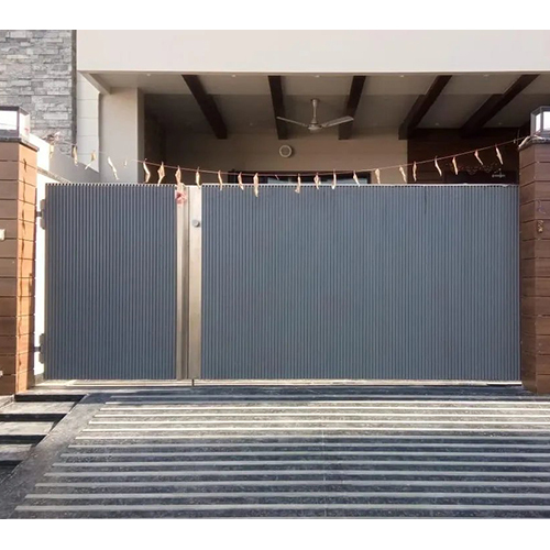 Sliding Main Gates - Aluminum Alloy, Galvanized Surface Treatment | Rodent Proof, Hand-made, Durable And Elegant Design