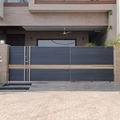 Sliding Main Gates - Aluminum Alloy, Galvanized Surface Treatment | Rodent Proof, Hand-made, Durable And Elegant Design