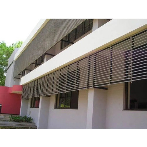 Industrial Aluminium Louvers - High-quality Aluminium Alloy, Custom Sizes, Tailored Colors, Stainless Steel Screen Netting | Ideal For Commercial Ventilation And Protection