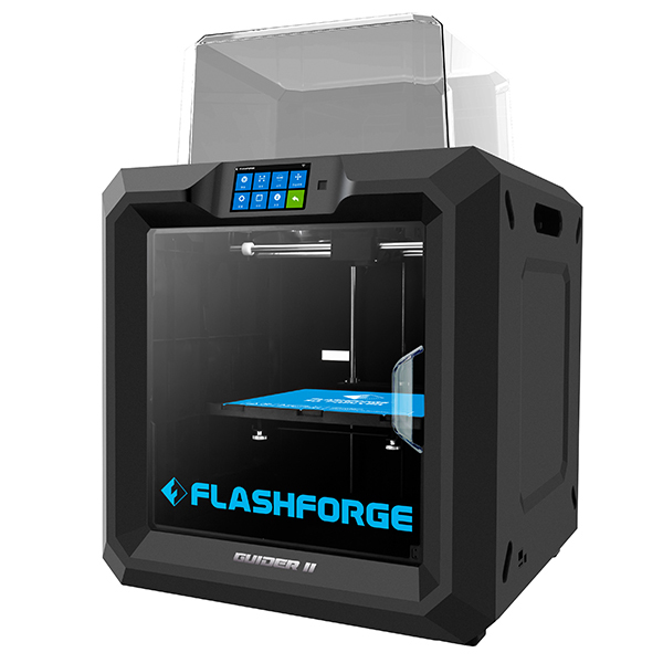 Flashforge Guider Ii 3d Printer - Abs Body, Metal Frame, 250*300*280mm | Large Build Volume, Single Extruder, Wifi & Usb Connectivity, 5" Touchscreen