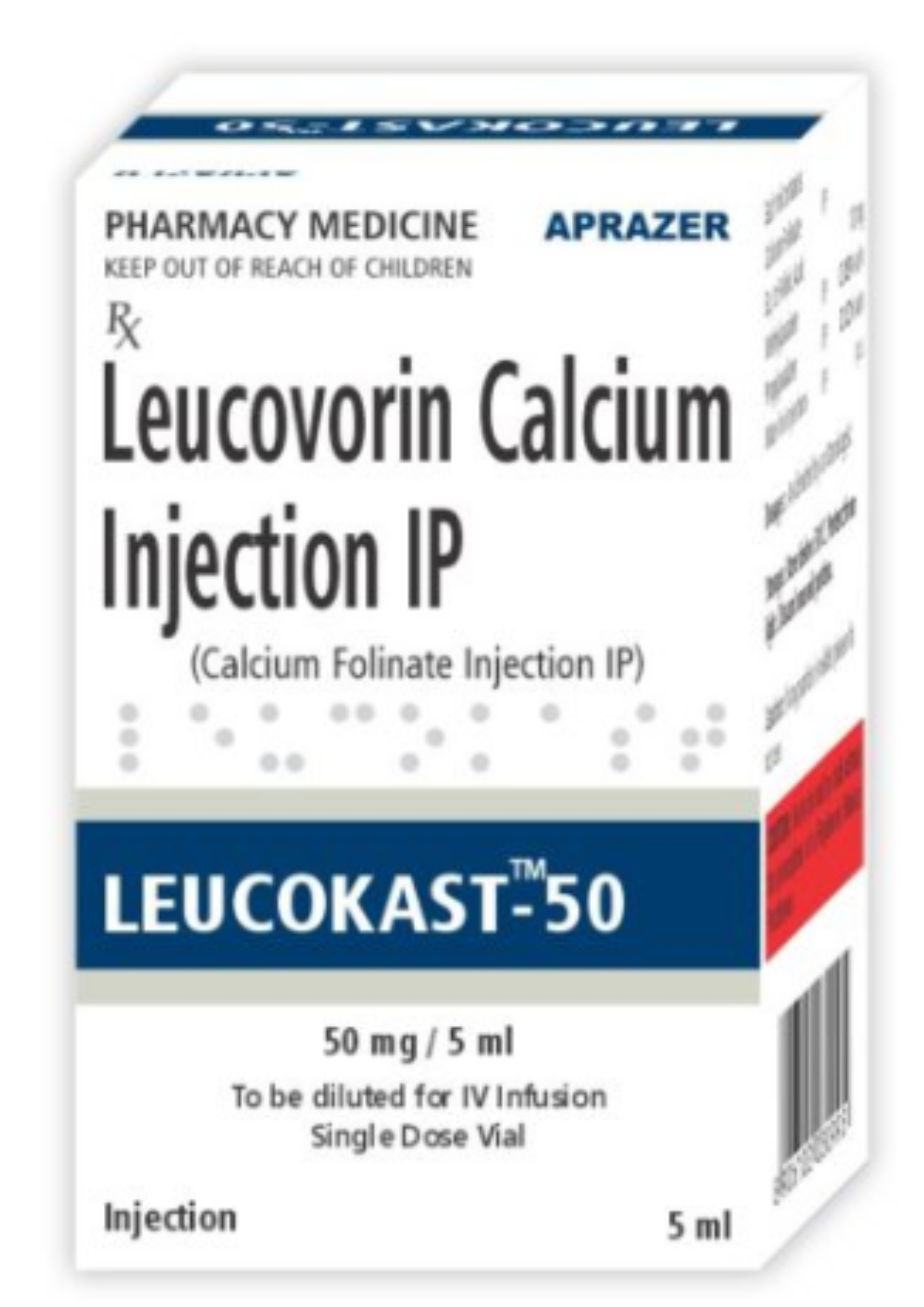 Leucokast Leucovorin Calcium Injection - Physical Form: Liquid