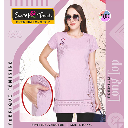 Red 7724001-ae Premium Ladies Long Top