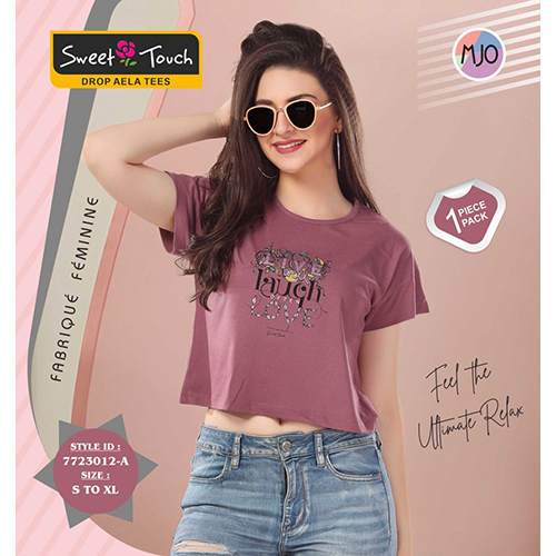 7723012-a Ladies Drop Alea Tees Age Group: Adult