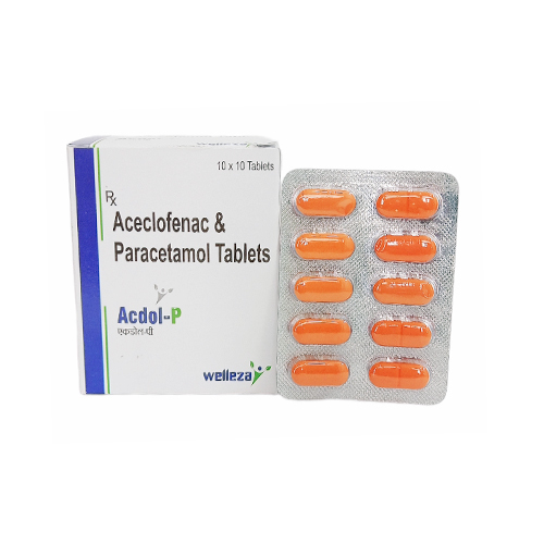 Aceclofenac And Paracetamol Tablets - Color: Orange