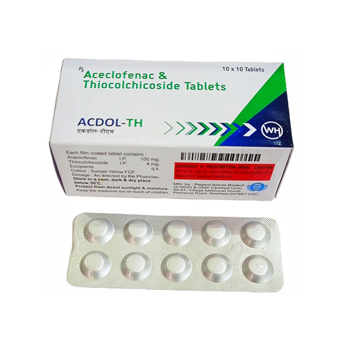 Aceclofenac And Thiocolchicoside Tablets - Ingredients: Chemicals