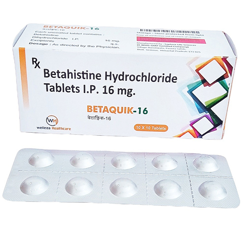 16mg Betahistine Hydrochloride Tablets Ip By Welleza Healthcare