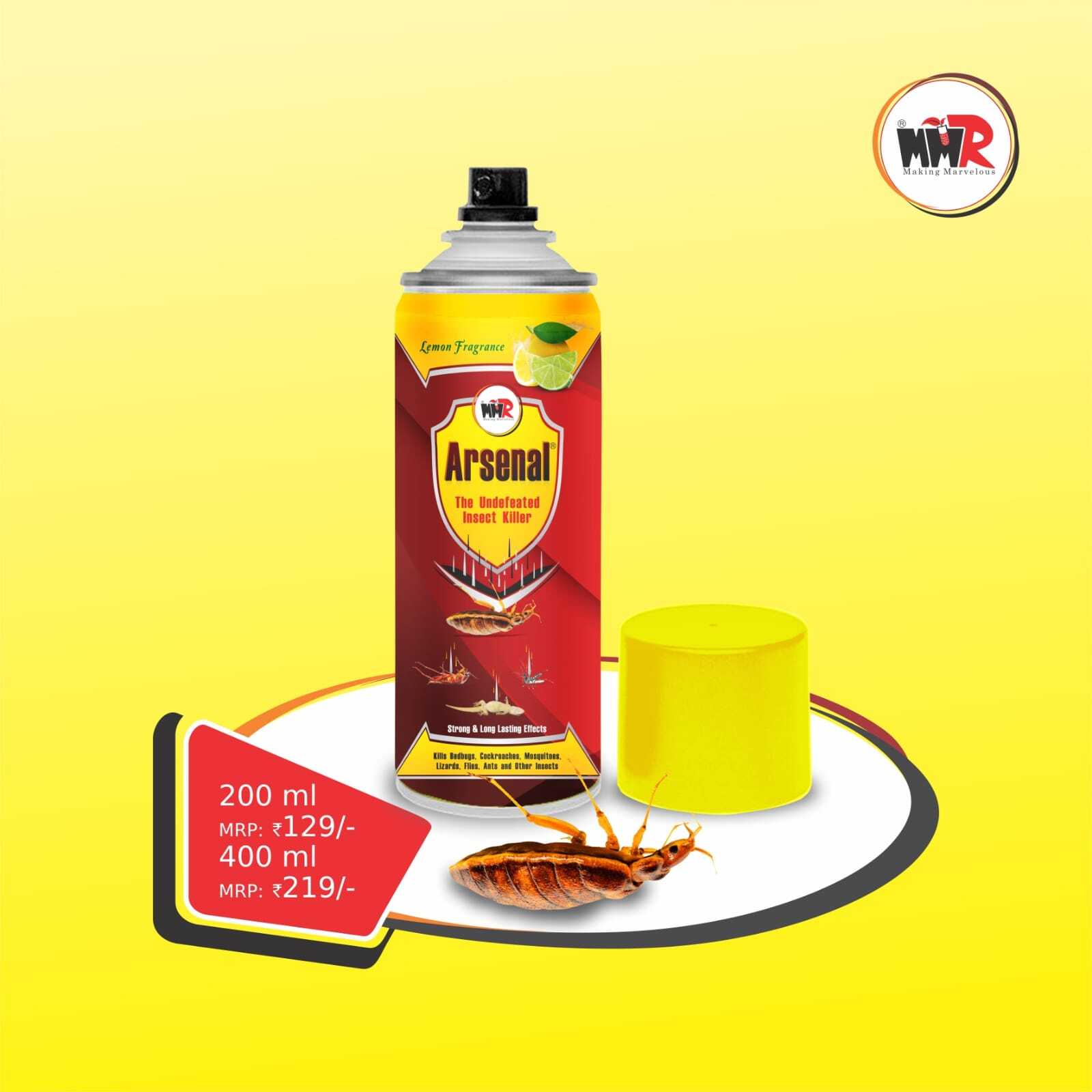 Multipurpose Undefeated Insect Killer Arsenal Spray - Power Source: Manual