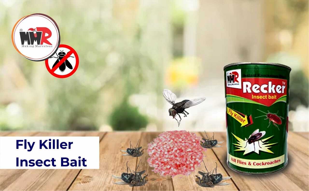 Recker Insect Bait Fly Killer - Solid Red | Manual Power Source, Industrial Usage, Minimum Order Quantity 400 Pieces, Packet Packaging