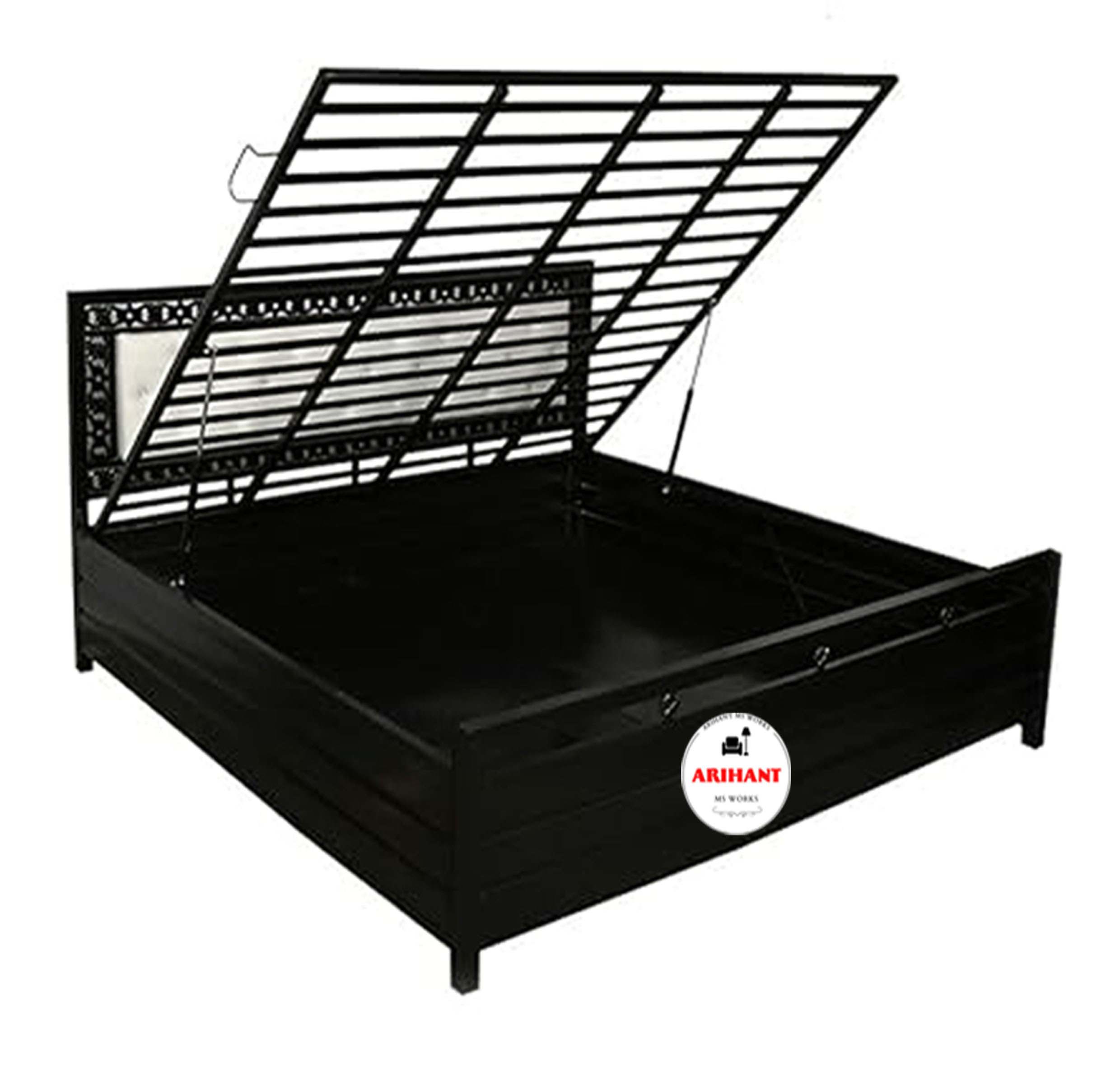 Metal Bed With Storage - Assembly: No Assembly Required