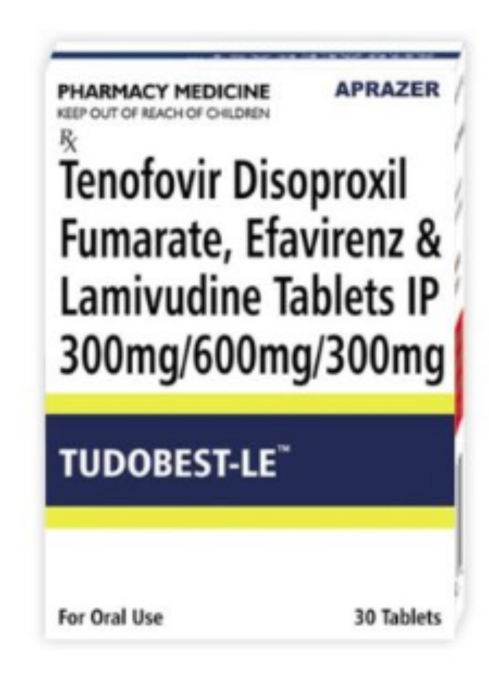 Tudobest -Le Tablets - Ingredients: Tenofovir Disoproxil Fumarate