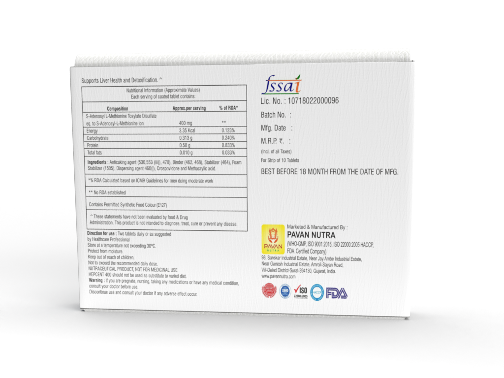 S-adenosyl -L-methionine Tablet