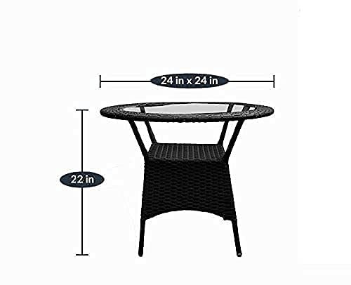 Rattan Swing Chair - Heavy Iron Frame, Black-brown Faux Rattan Weave, Luxury Indoor & Outdoor Comfort | All-weather Support, No Assembly Required, 1-year Warranty