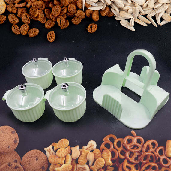 Multipurpose Jar Dryfruit Set Candy Chocolate Snacks Storage Jar 5779