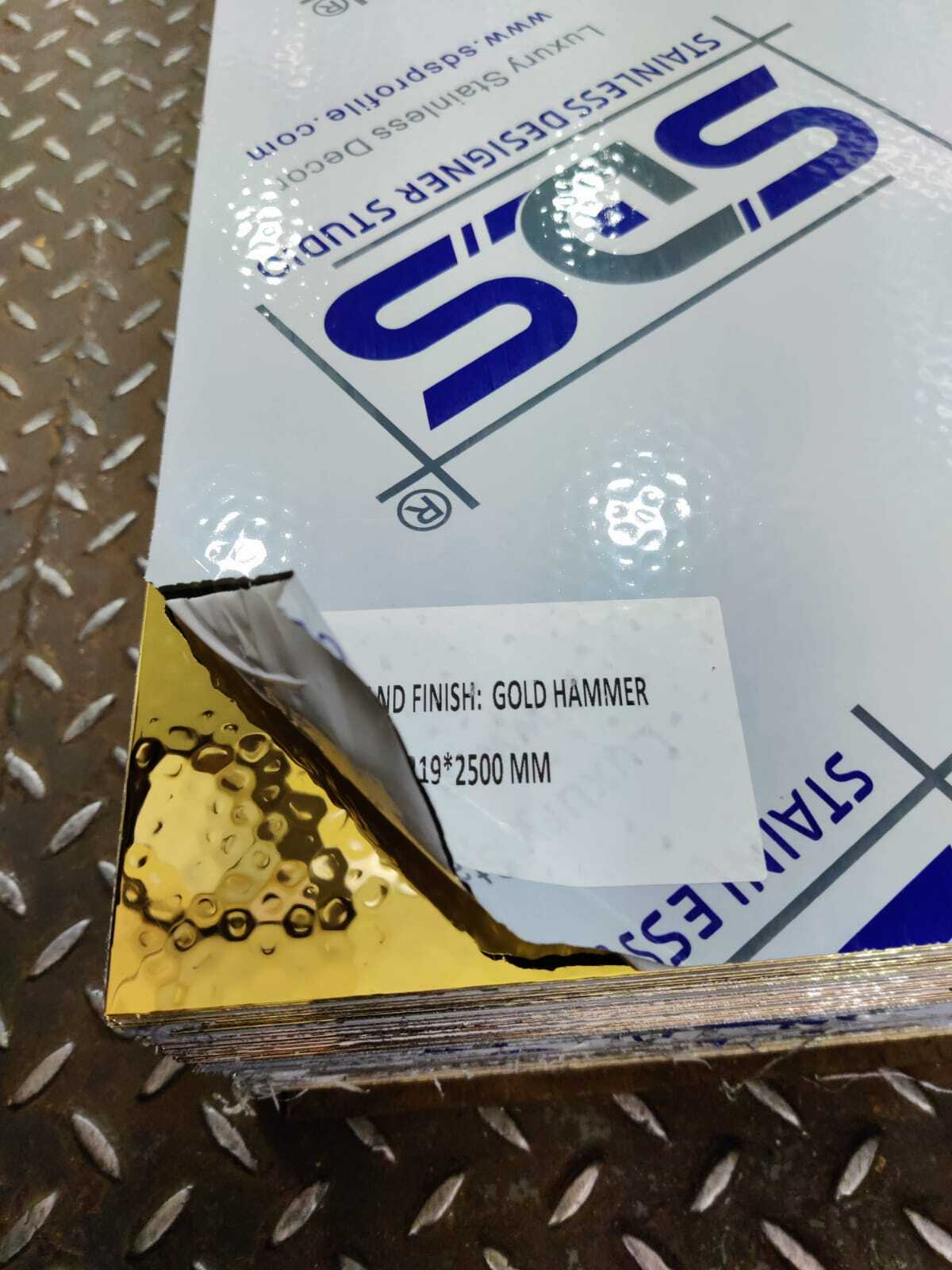 Ss Golden Finish Sheet By Sds