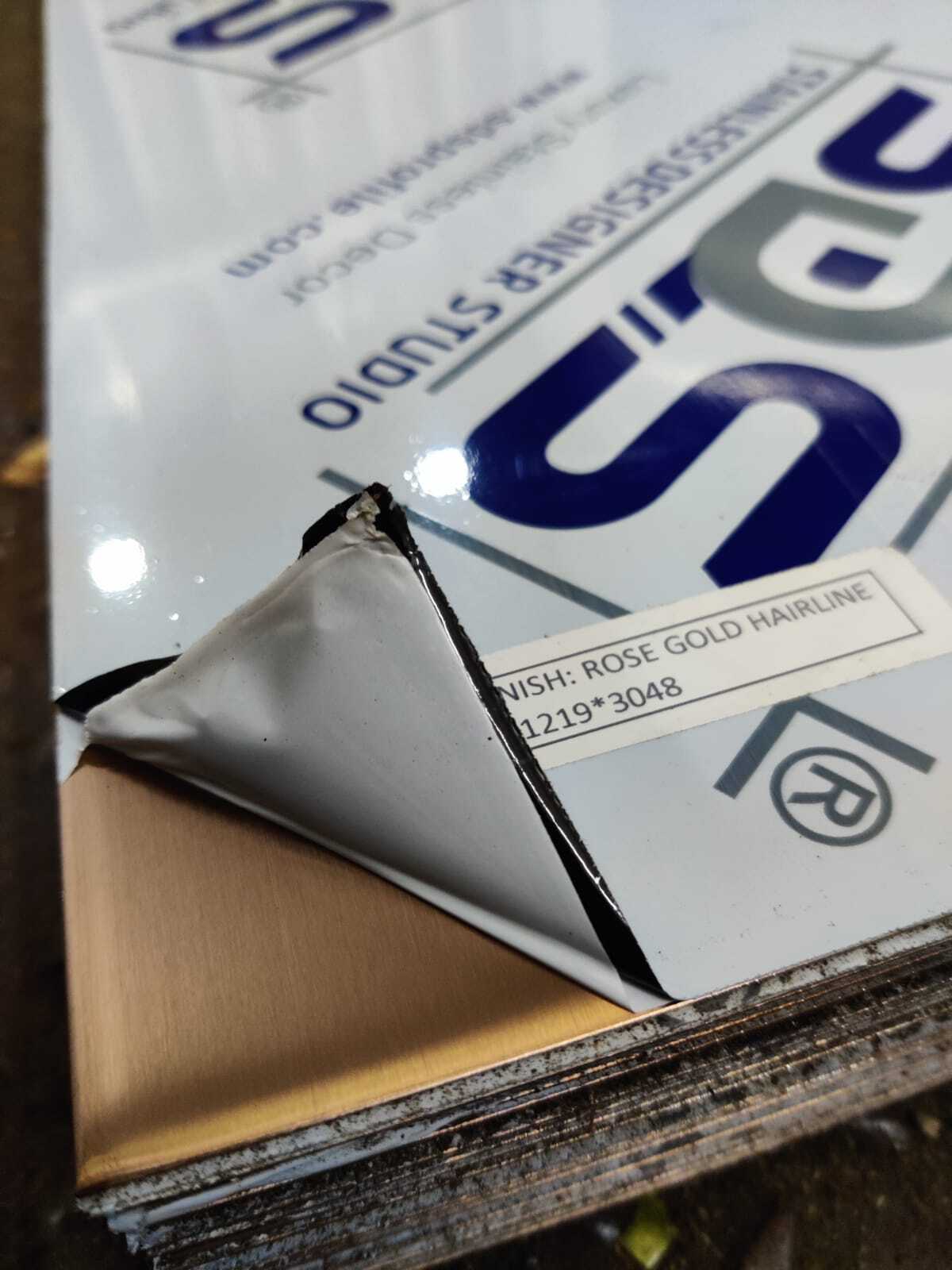 Stainless Steel Rose Gold Pvd Sheet By Sds