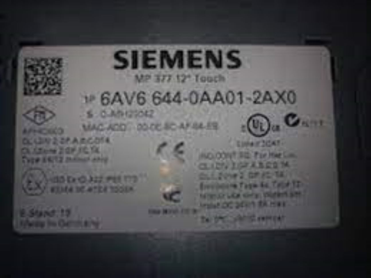 6av6 644-oa Bo1-2axosiemens Programmable Logic Controller