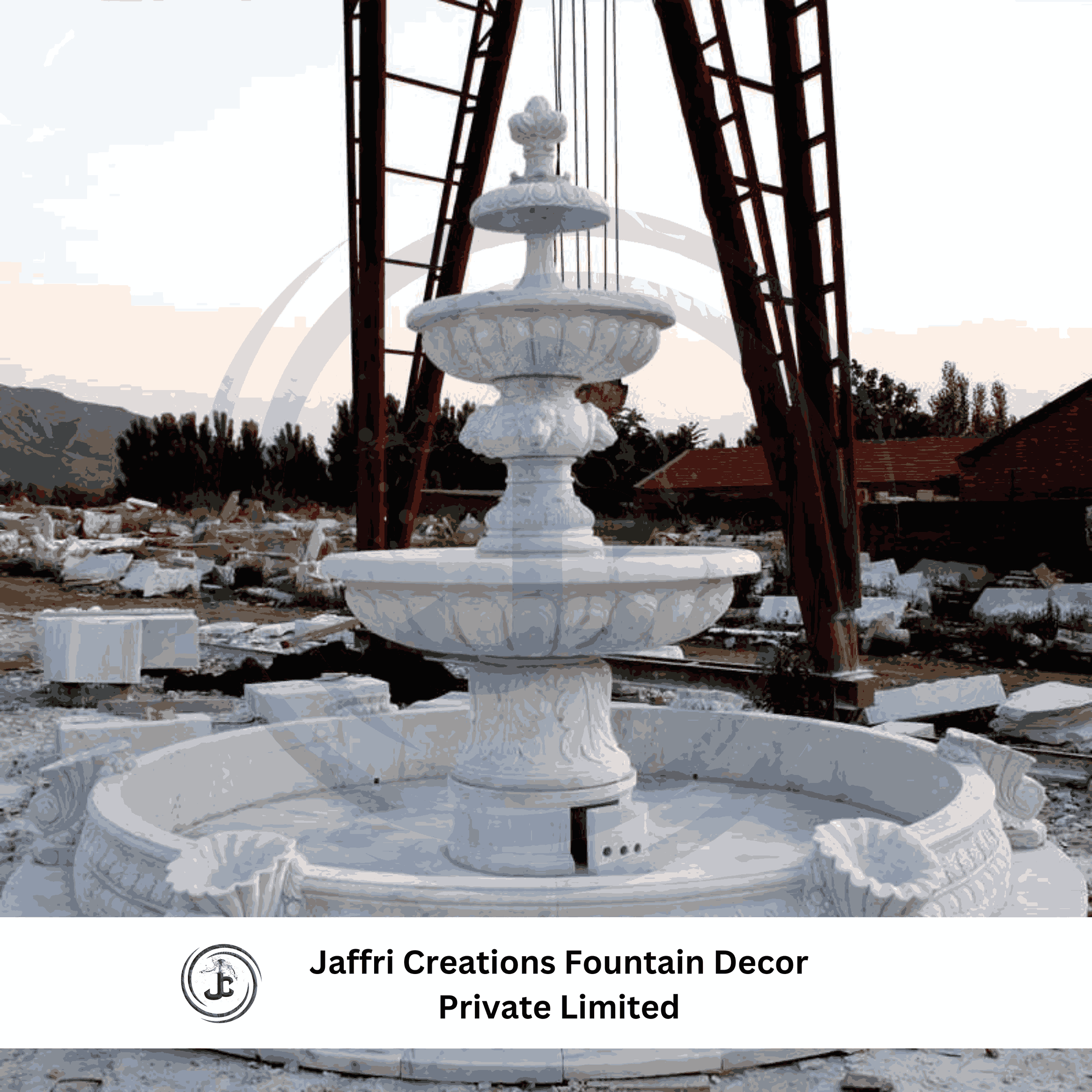 Two Tier Marble Finish Fountain