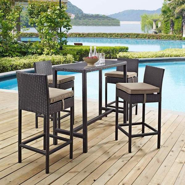 Wicker Bar And Table Chair Application: Garden