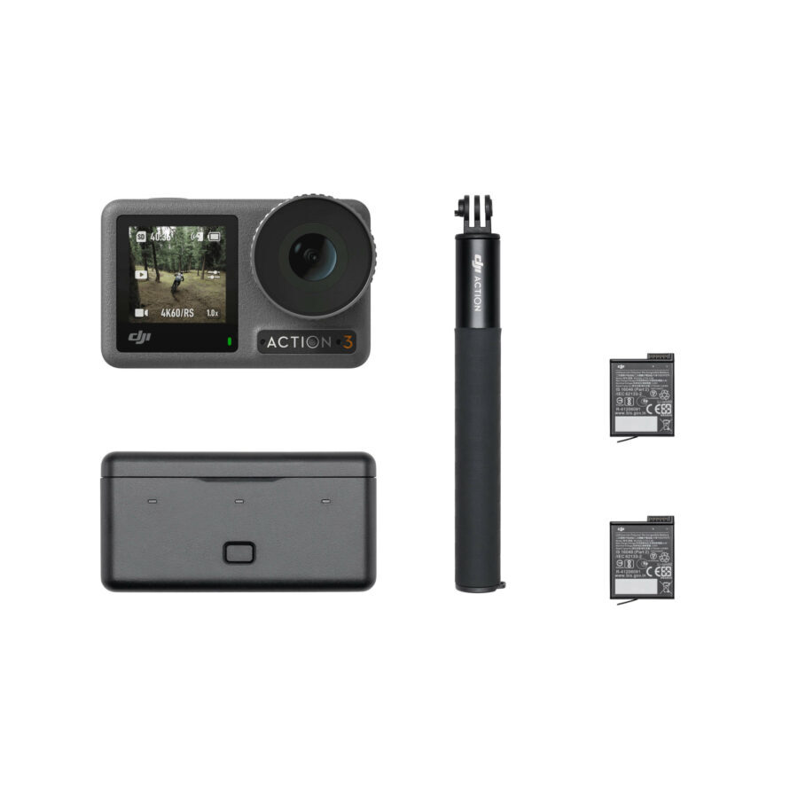 Black Dji Osmo Action 3 Adventure Combo