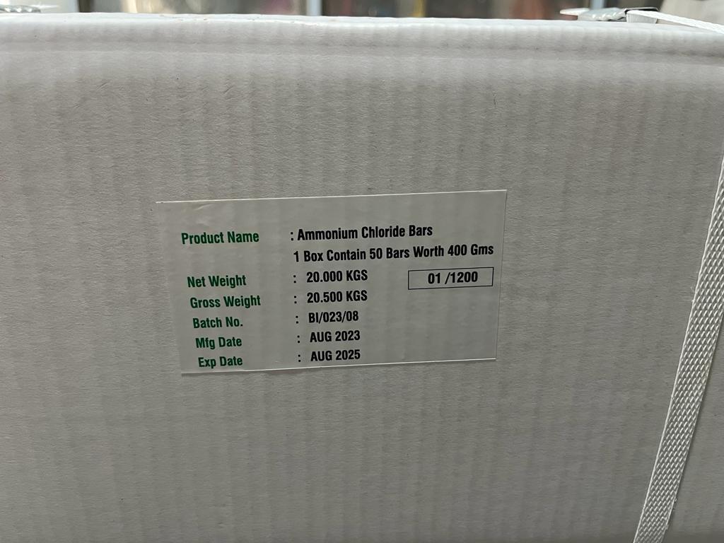 Ammonium Chloride Bars
