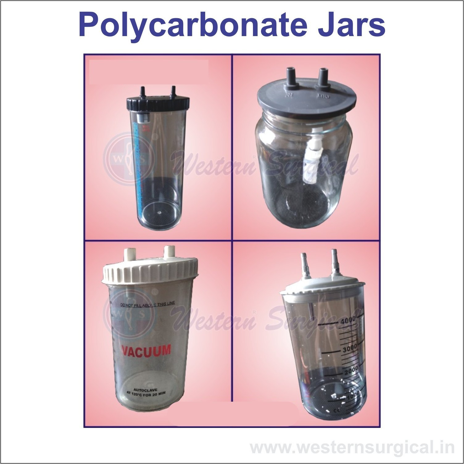 Suction Jars Polycarbonate - Automation Grade: Automatic