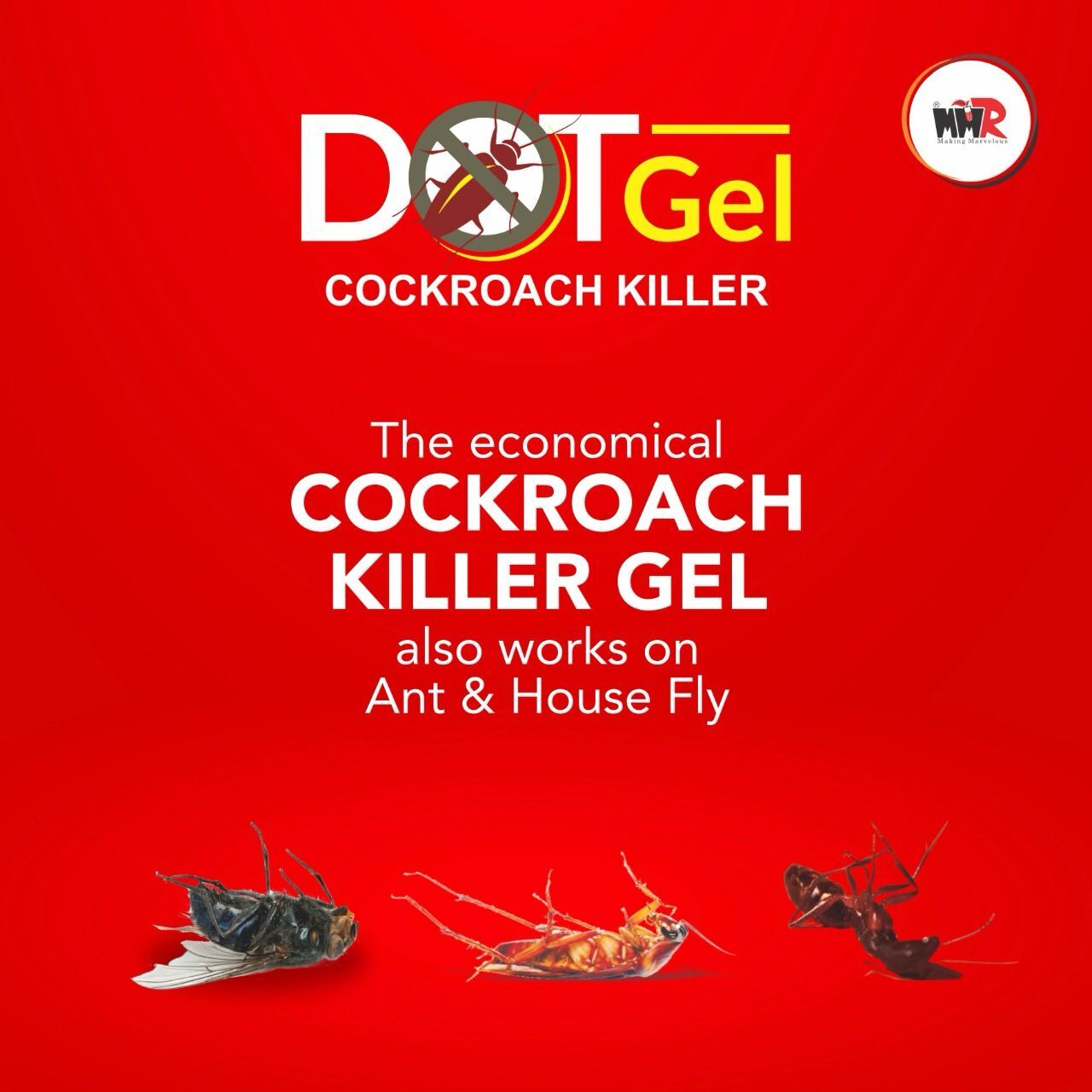 Dot Gel Cockroach Killer - 2.15% Imidacloprid Gel, Manual Use, Ideal For Industrial Applications, Minimum Order 400 Pieces, Box Packaging