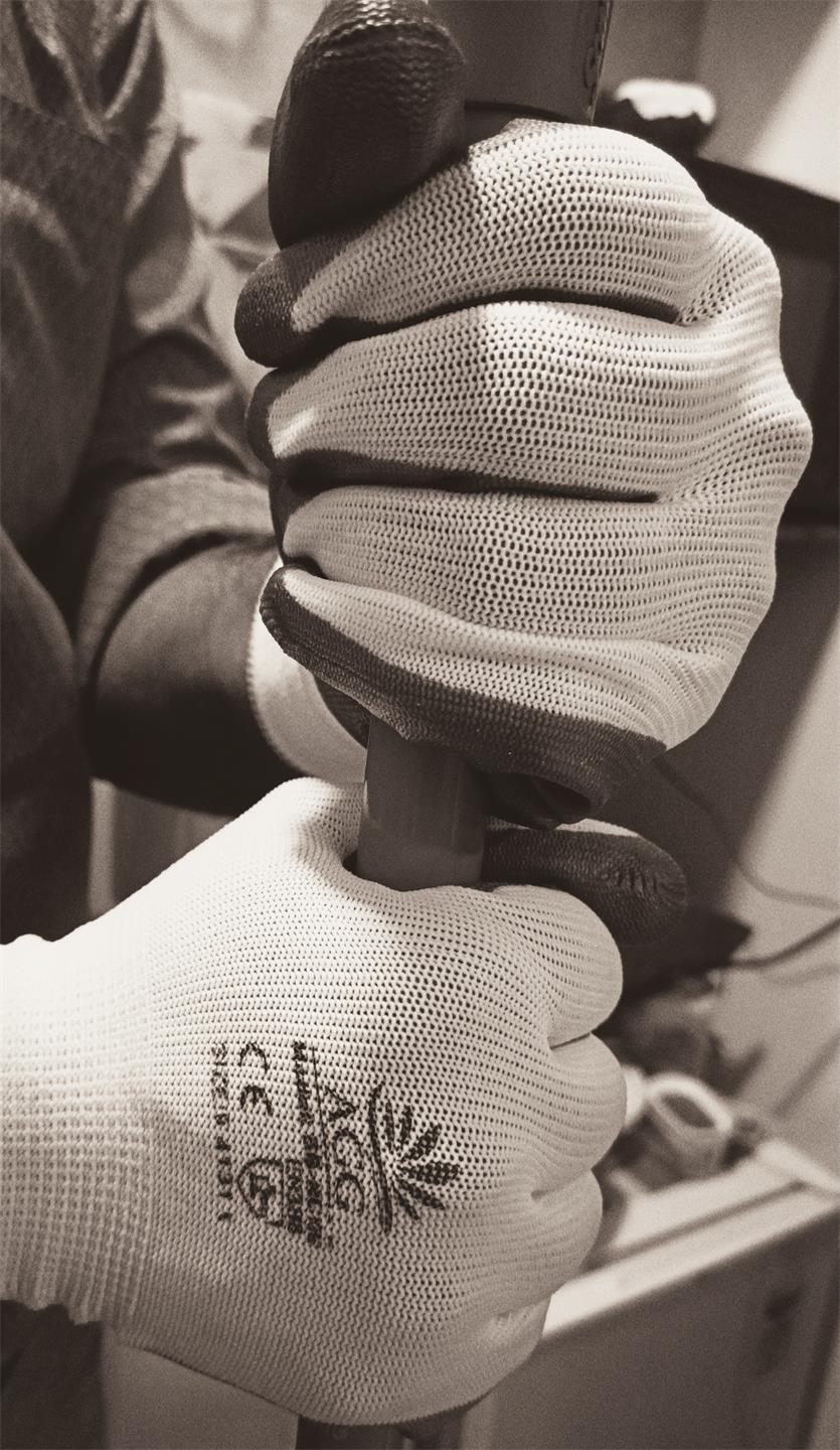 Nitrile Coated Cut Resistant Gloves - Grey Nitrile On White Nylon Liner | Oil Resistant, Grip Enhanced, Unisex Design, Ideal For Light Assembly And Industrial Handling