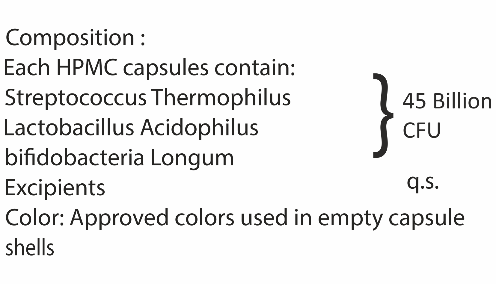 Strain Specific  Probiotic Capsule