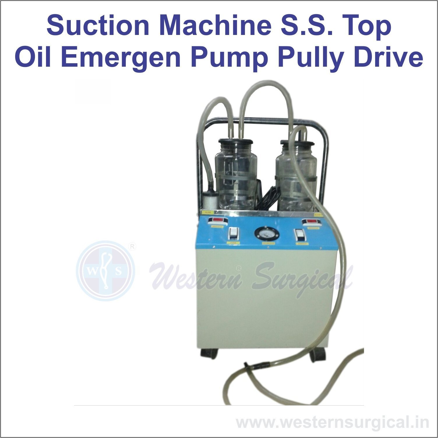 Suction Machine S.s. Top Oil Emergen Pump Pully Drive - Automation Grade: No