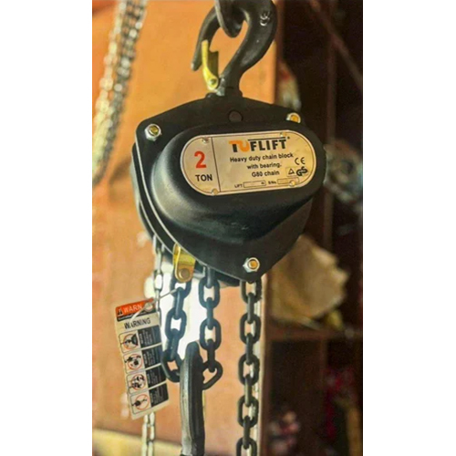 Chain Pulley Block - Manual Power Source, New Condition, Black Color, Different Size, Ball Bearing System