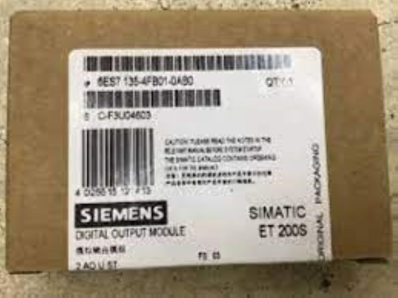 6es7135-4fb01-0abo-siemens Programmable Logic Controller