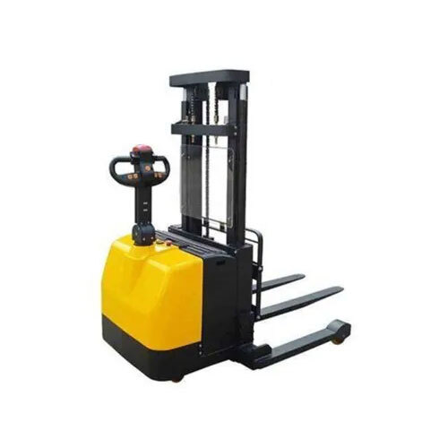 Yellow Industrial Straddle Stacker