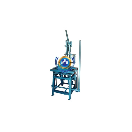 Three Phase Hand Press Making Machine - Customized Size, Blue Color, Hydraulic Pressure, Plc Control, Automatic Operation, Efficient Hollow Block Production