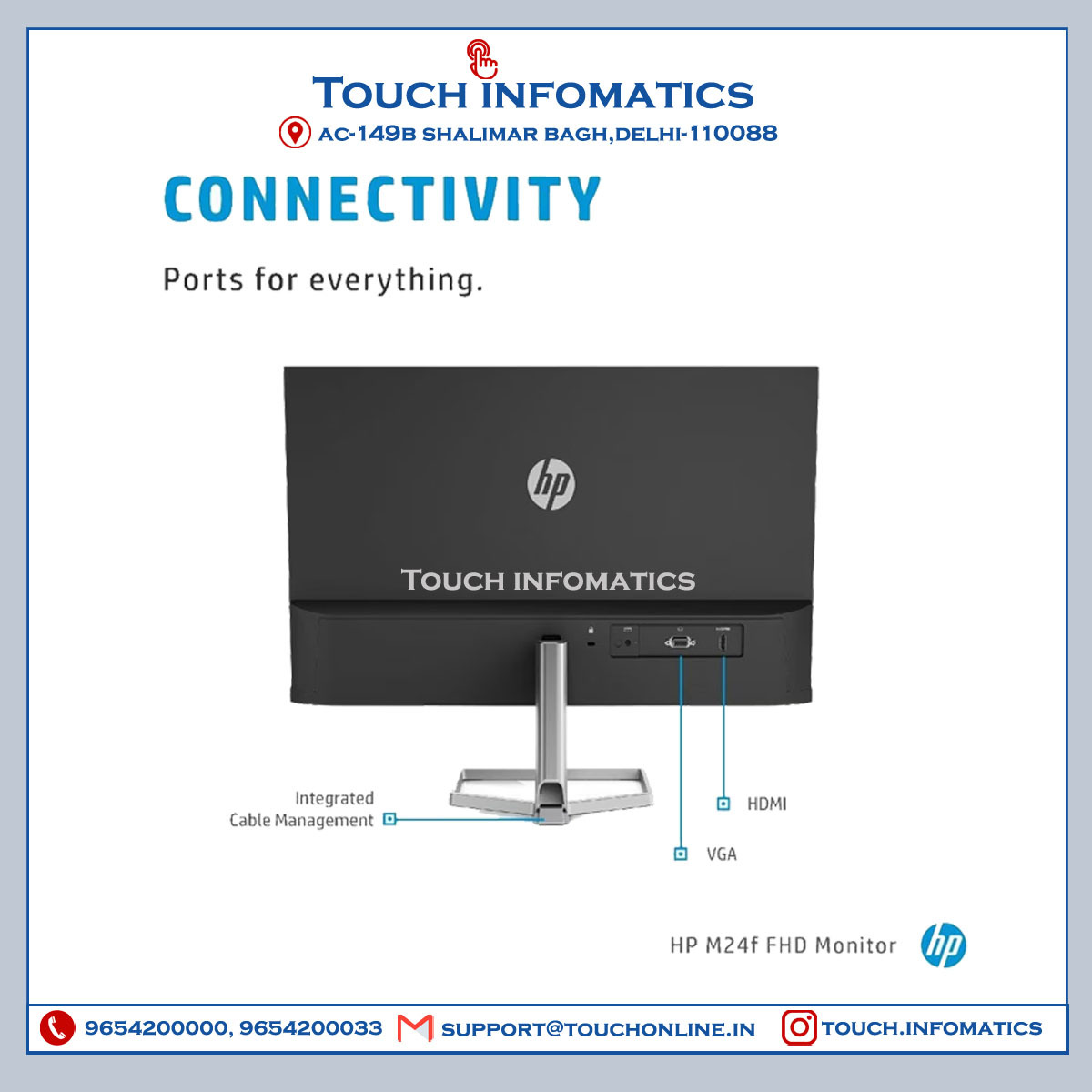 Hp M24f 23.8-inch Monitor