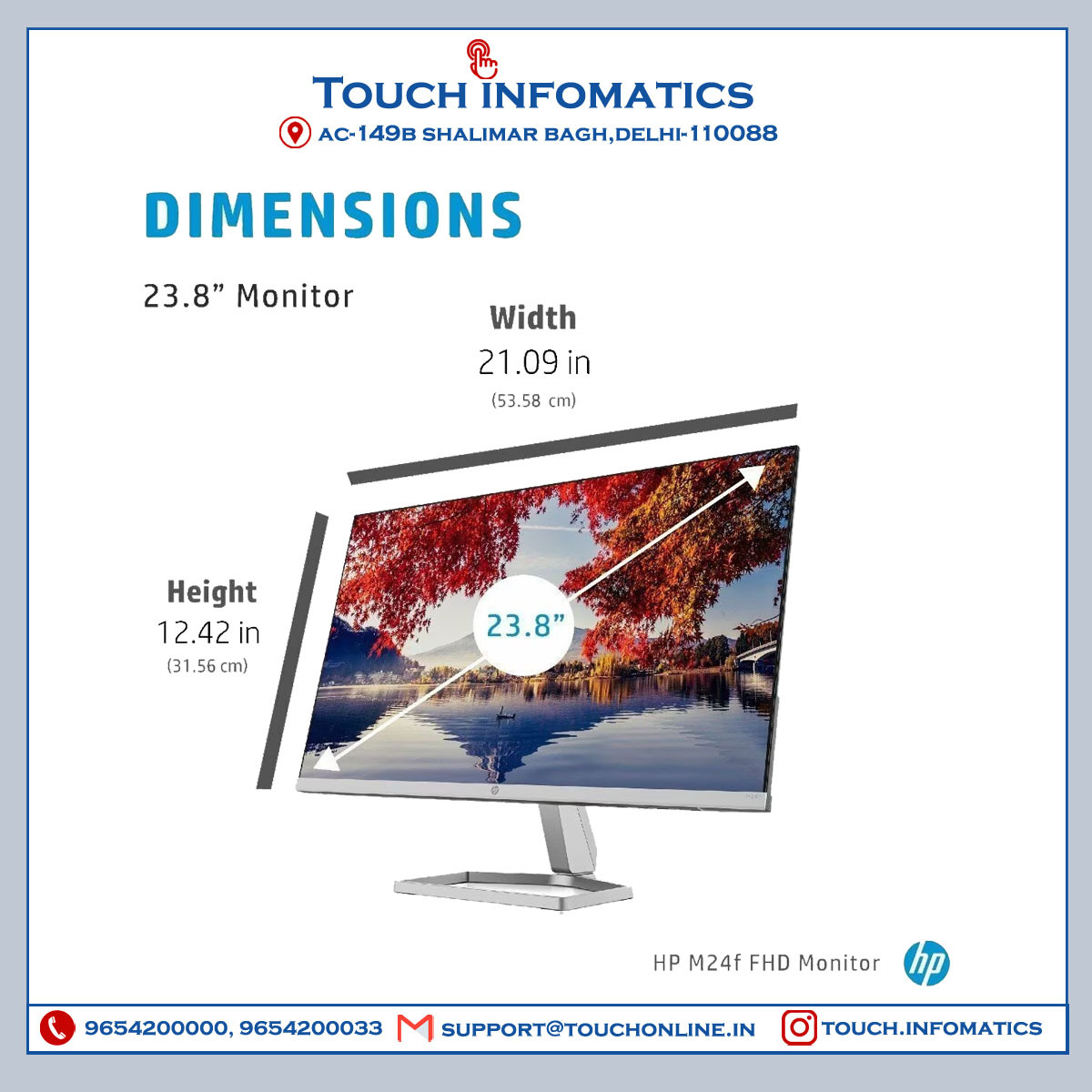 Hp M24f 23.8-inch Monitor