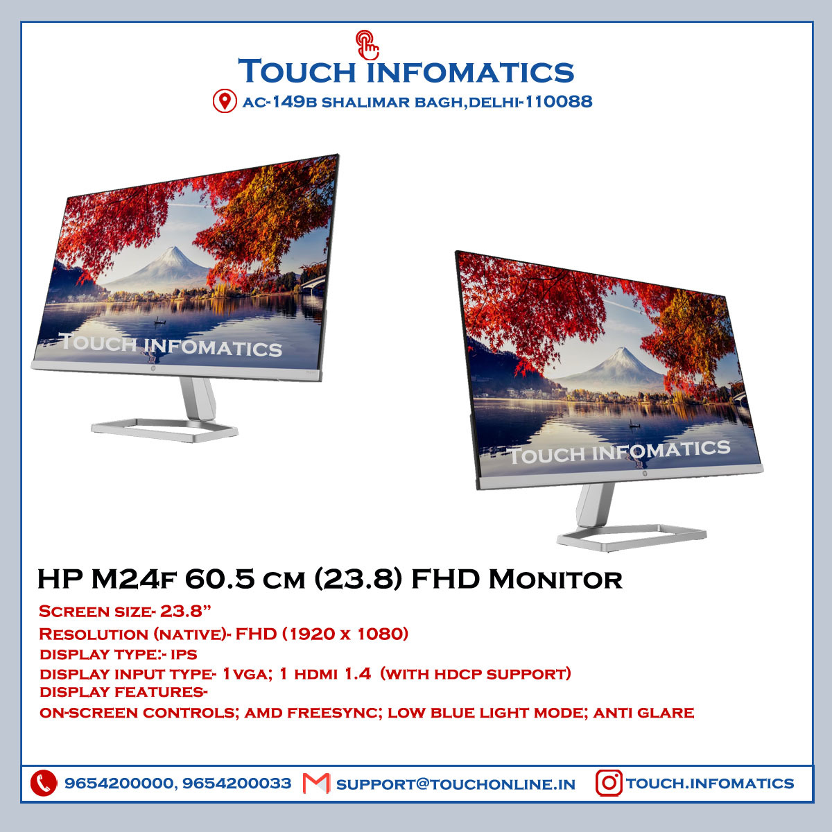 Hp M24f 23.8-inch Monitor