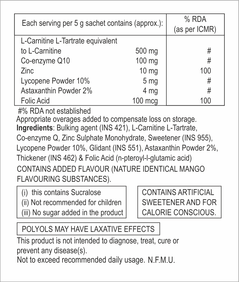 L-carnitine With Folic Acid Powder