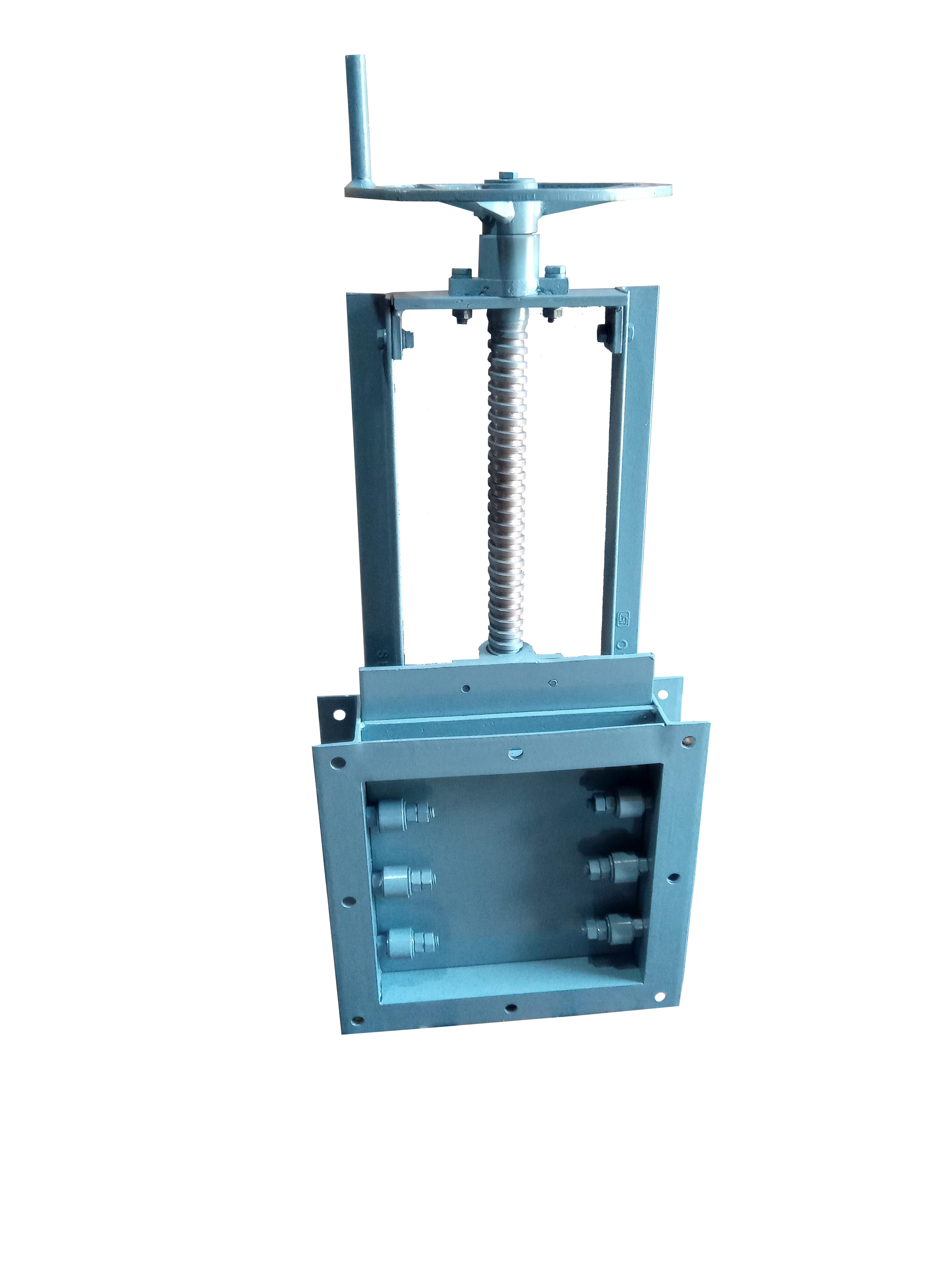 Slide Gate Valve - Mild Steel, Variable Sizes | Smoke Grey, Polished Finish, Manual/motorized/pneumatic Operation