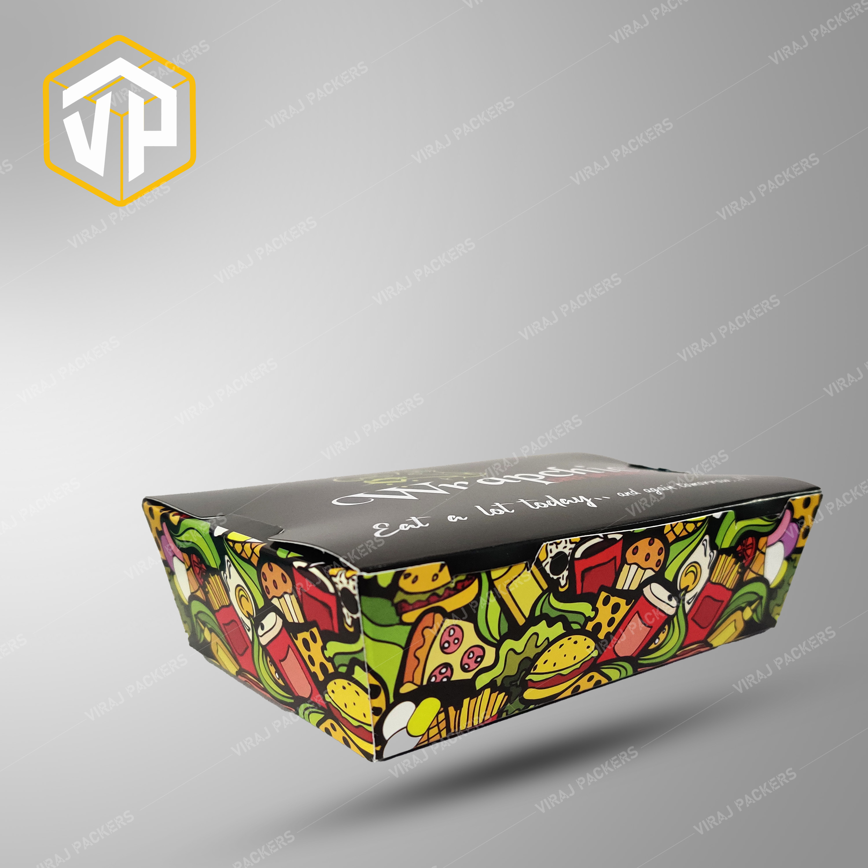 750 Ml Biryani Packaging Box - Food-grade Paperboard , Eco-friendly, Grease-resistant, Secure Closure, Custom Branding, Ventilation Options