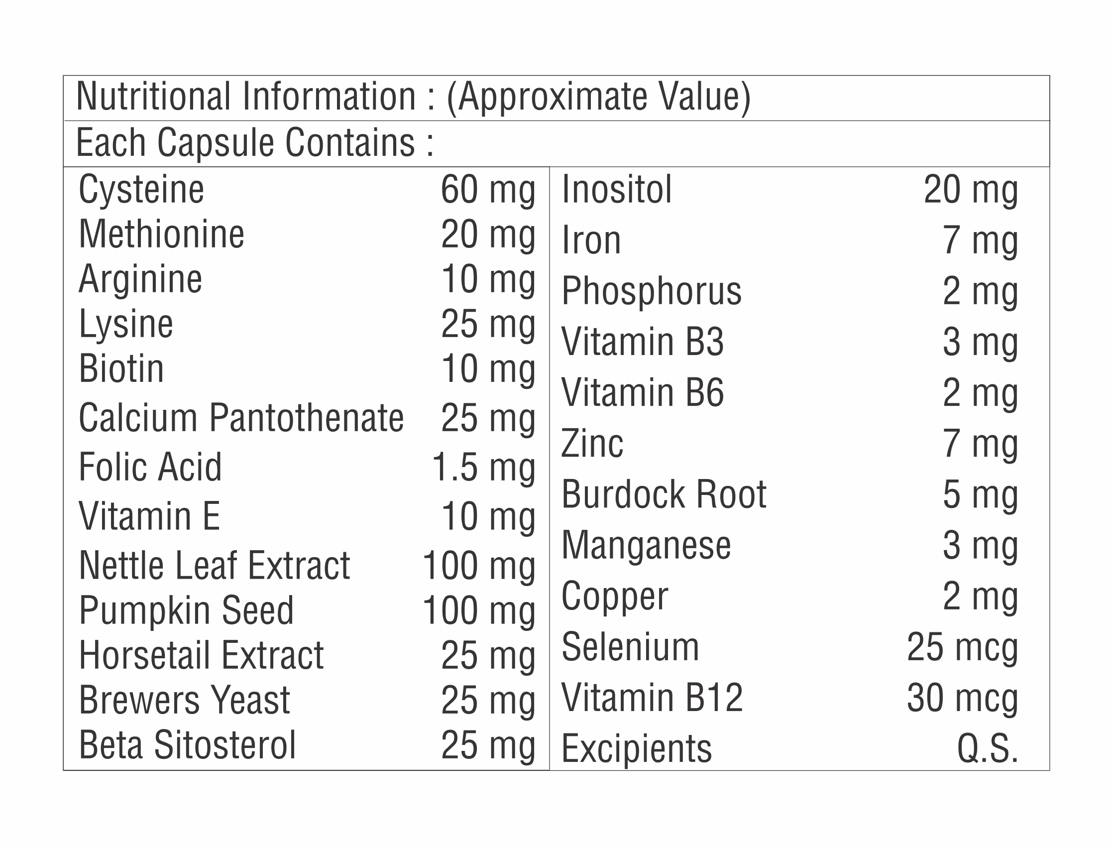 Pumpkin Seed With Vitamin B12 With Biotin Capsule