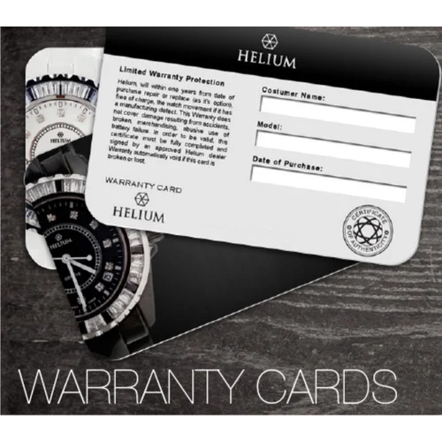Plastic Warranty Card - PVC Plastic, 85 mm X 54 mm, Smart Card Functionality | Durable for Commercial Use with Warranty Protection