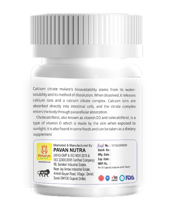 Calcium Citrate Malate With Vitamin D3 And Boron Chewable Tablet