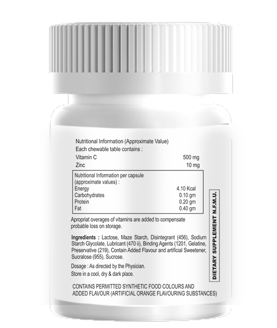 Vitamin C And Zinc Chewable Tablet