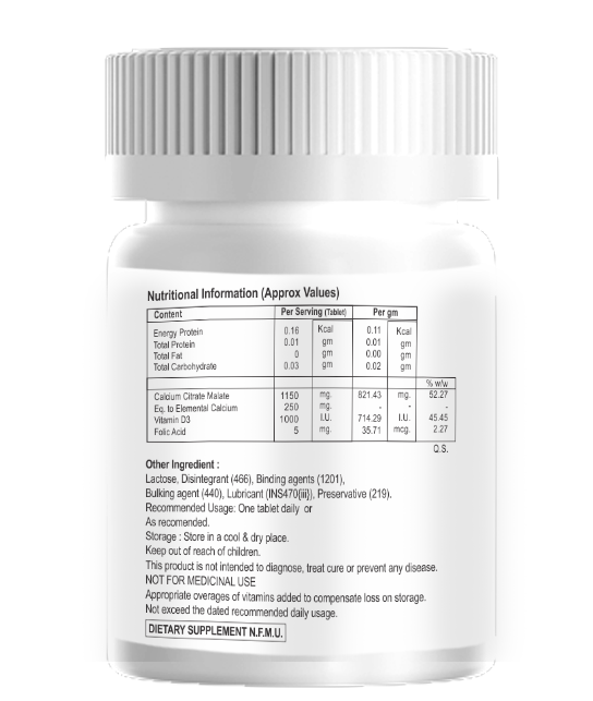 Calcium Carbonate With Foil Acid Chewable Tablet