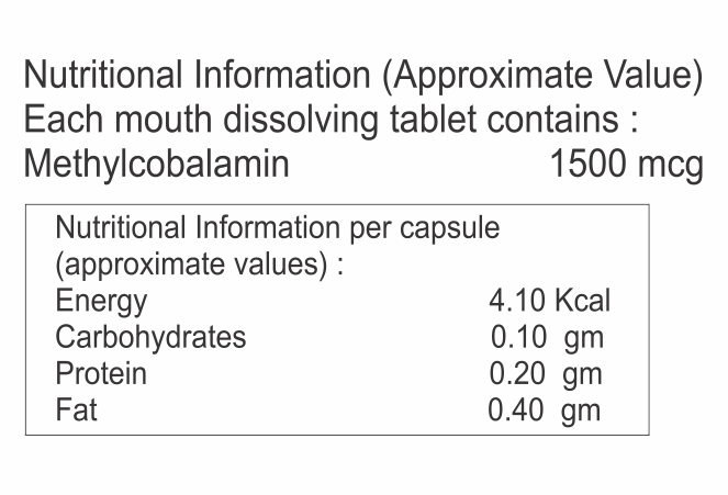 Methylcobalamin Mouth Dissolving Tablet