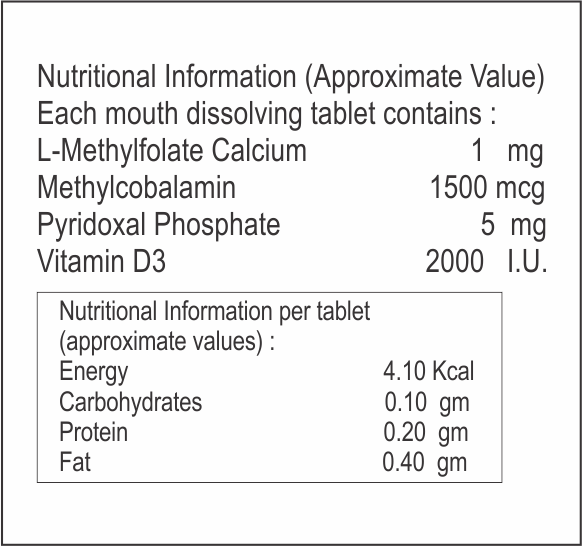 L-methylfolate Calcium With Vitamin D3 Tablet